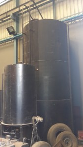 ถังเก็บน้ำมัน (ทรงตั้ง) Oil Storage Tank (Vertical) - ขนาด 10 ตัน