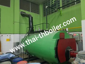 -Horizontal Fire(Smoke) Tube Boiler, Evaporation:1,200 Kg/Hr., Fuel : LPG Gas